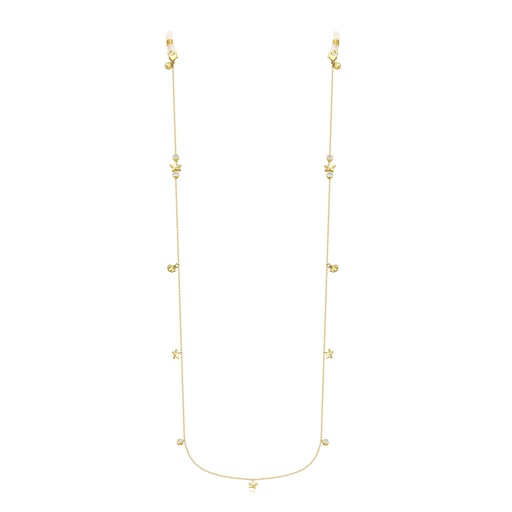 [SZ05N0220] Delicate Star Charm Chain Necklace for Glasses or Mask