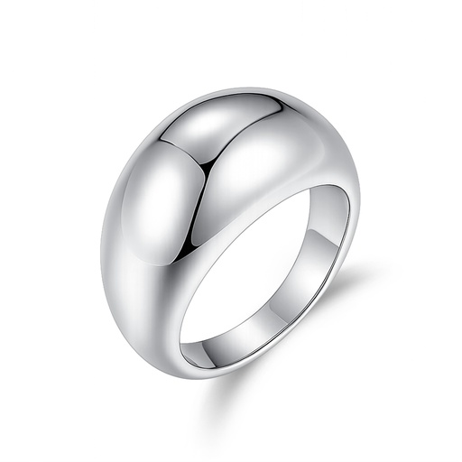 Polished Dome Stainless Steel Ring for Bold Minimalist Style