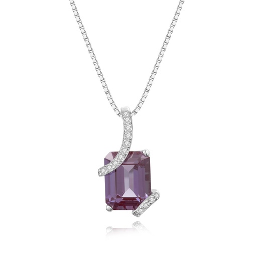 Lavender Luminescence Pendant Necklace