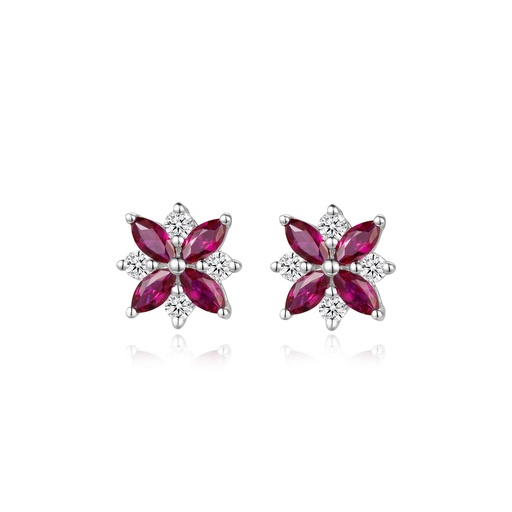 Floral Radiance Stud Earrings