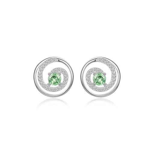 Whirl of Green Wonders Stud Earrings