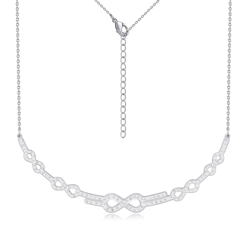 Elegant Stainless Steel Infinity Link Chain Necklace