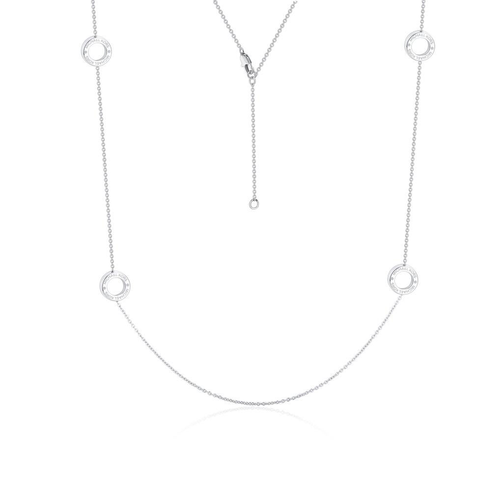 Elegant Stainless Steel Necklace with Circular Accents for Modern Style