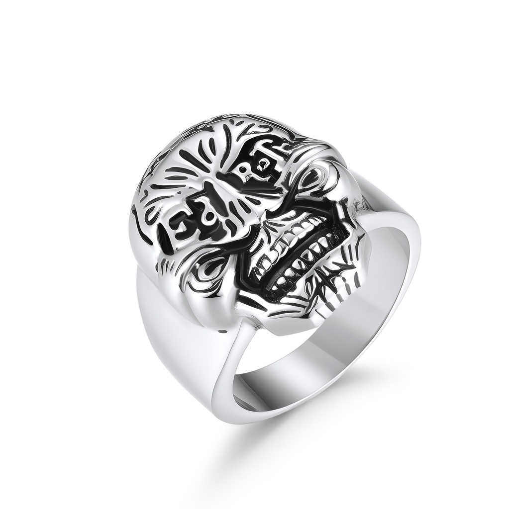Fearless Skull – Bold Stainless Steel Statement Biker Ring