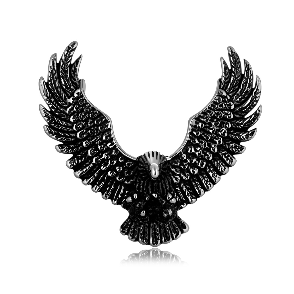 Flying eagle pendant embodying freedom, power, and fearless personal expression.