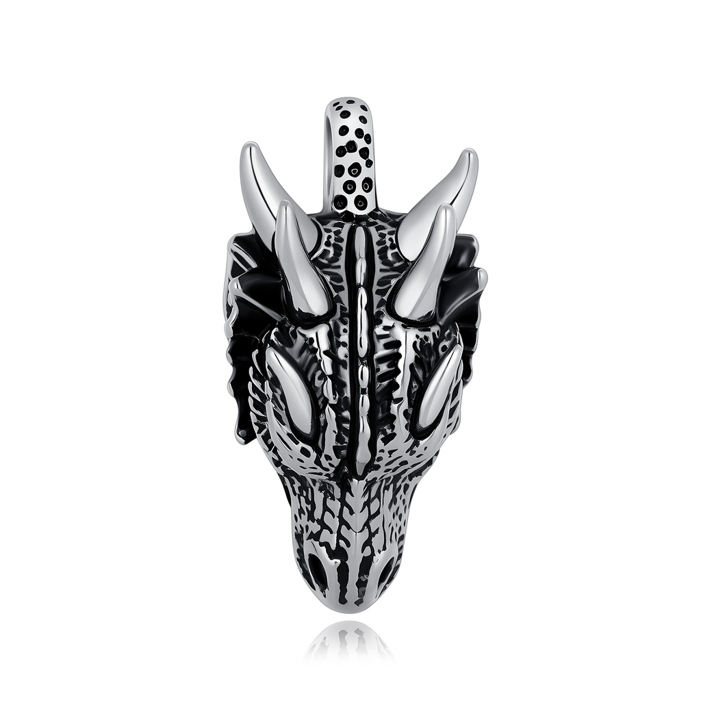 Mythical dragon pendant radiating power, fire, and ancient warrior energy.