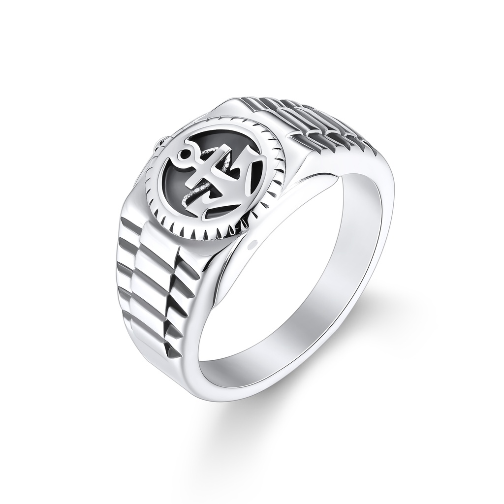 Stainless Steel Nautical Anchor Ring Maritime Symbol Fashion Jewelry