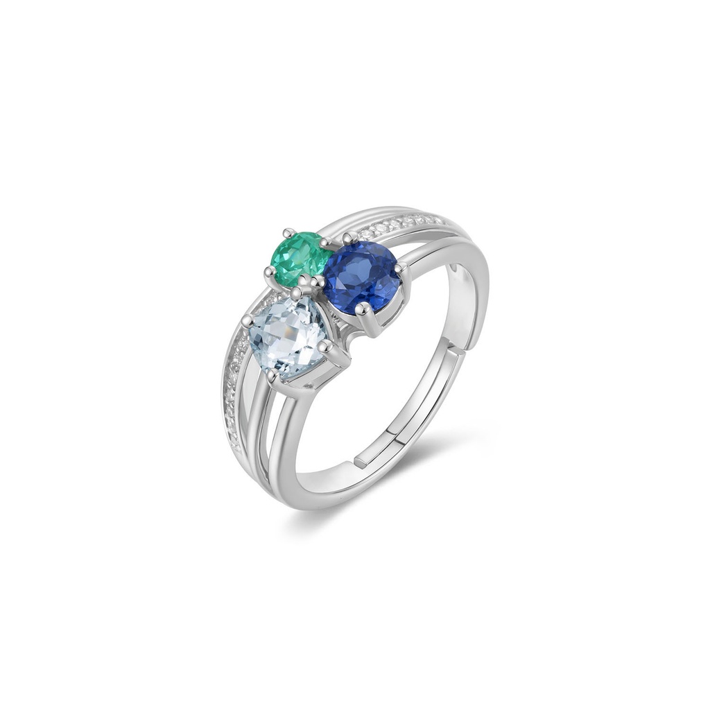 Tricolor Radiance Elegance Ring