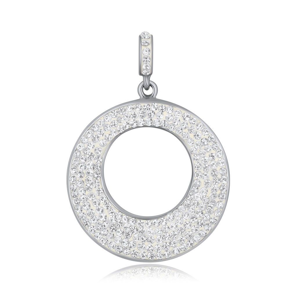 Vintage-Inspired Floral Pendant in Rose Gold and Black Stones