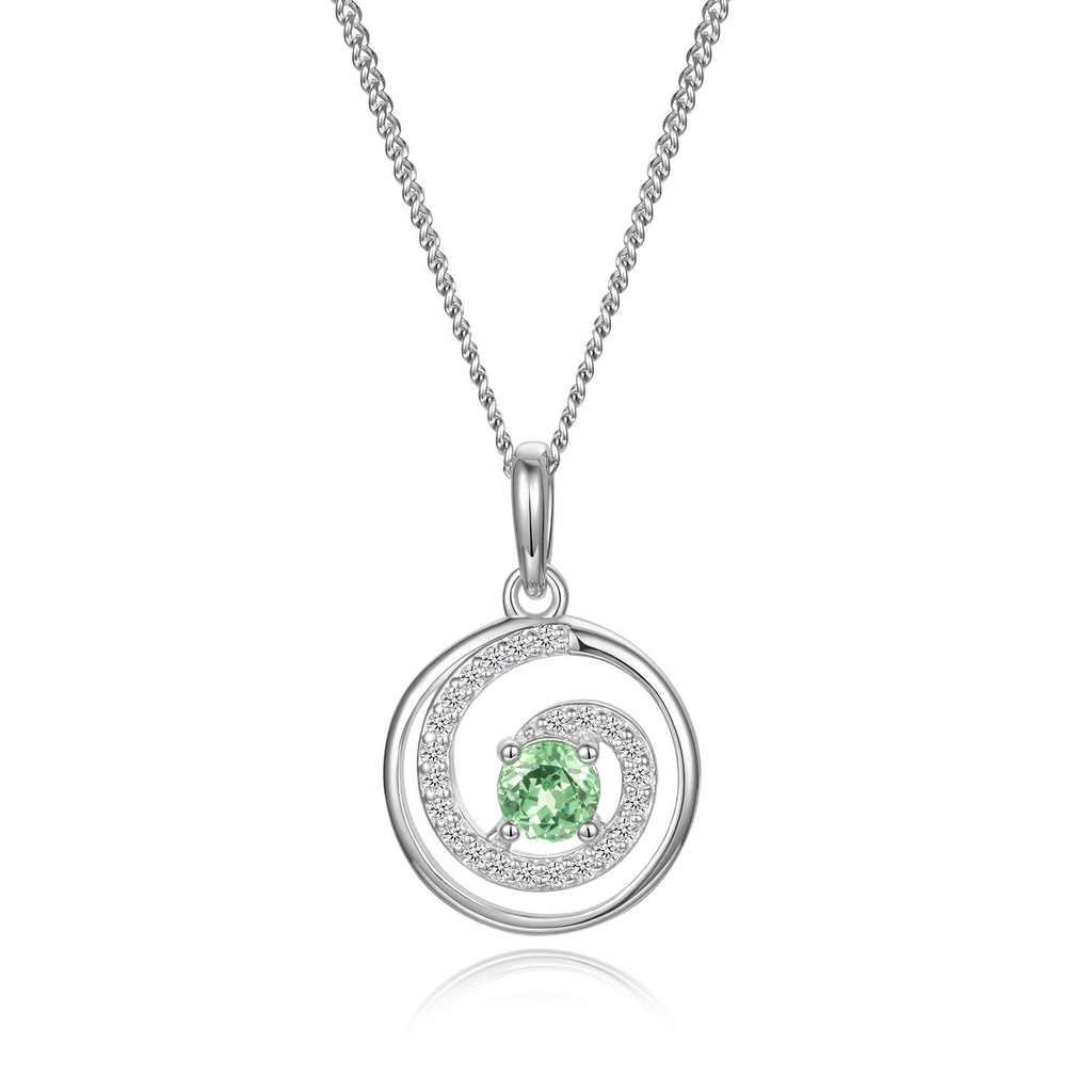 Whirl of Green Wonders Pendant Necklace