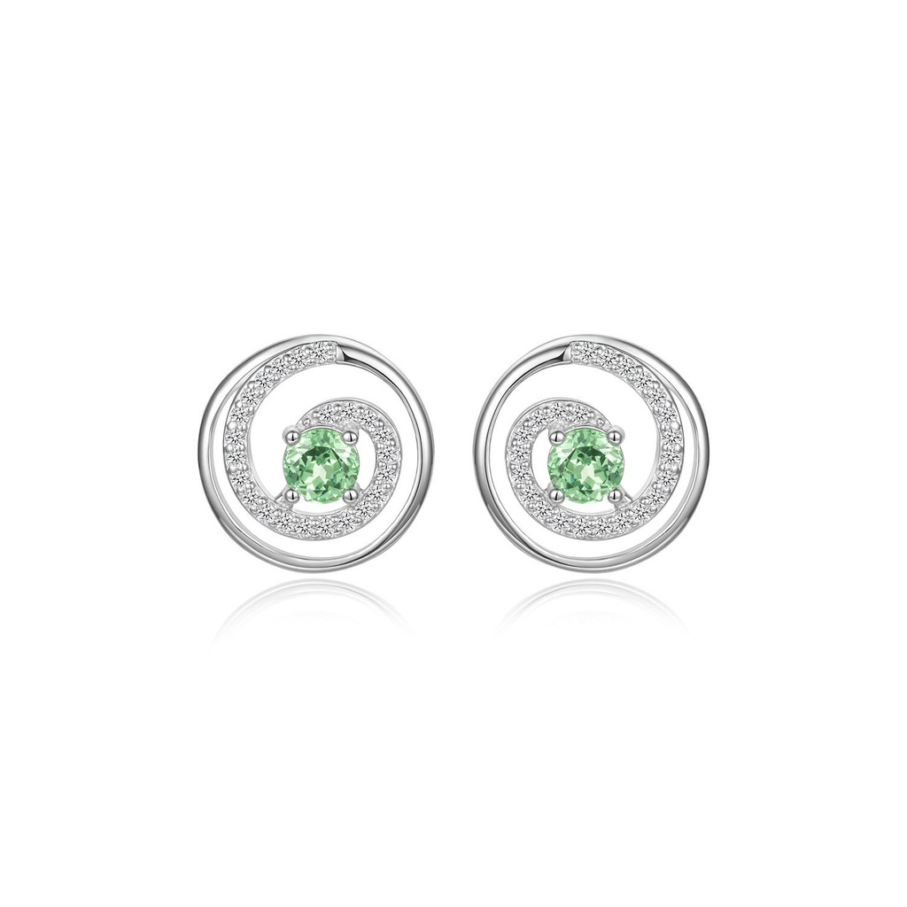 Whirl of Green Wonders Stud Earrings