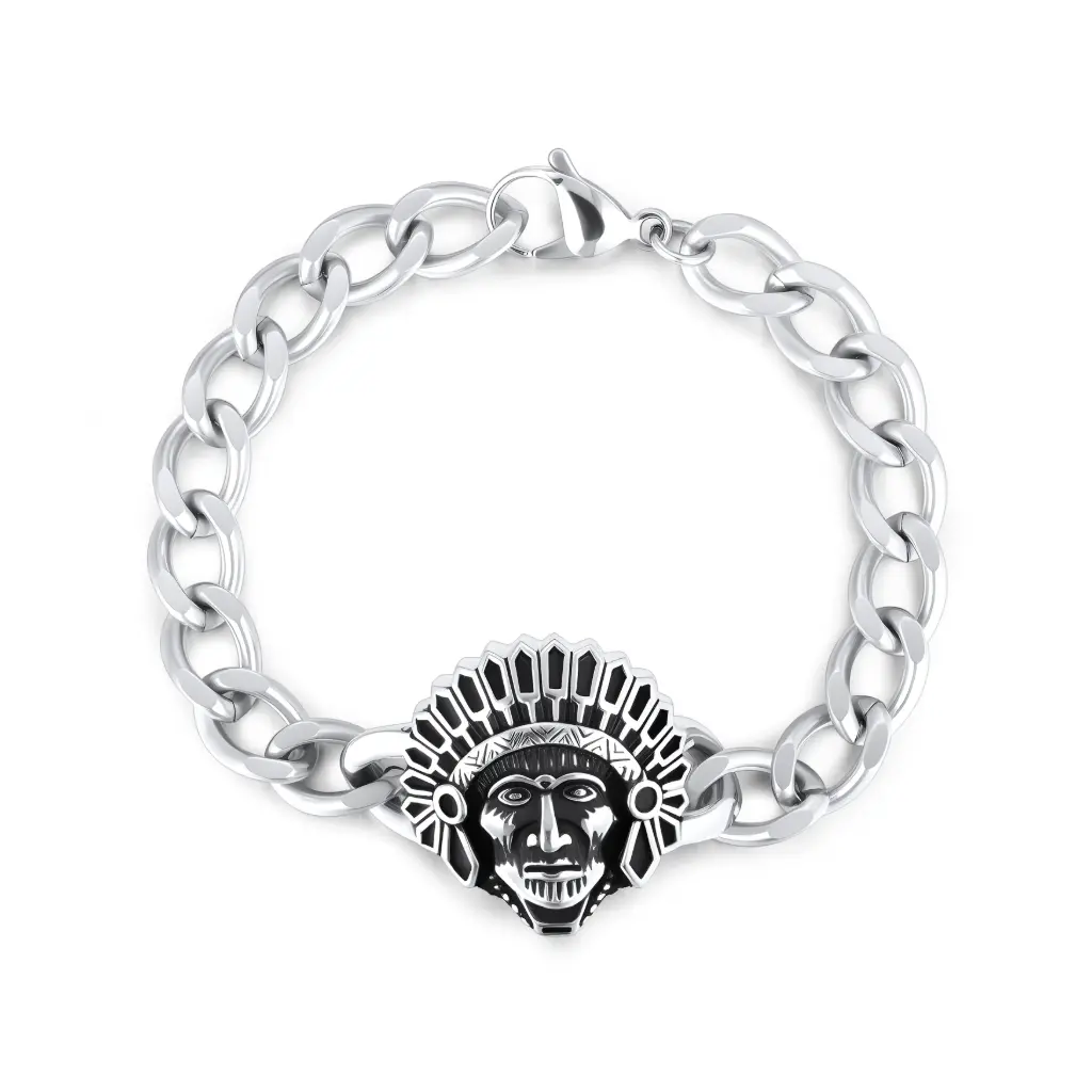 Premium Native American Style Charm Bracelet | Custom 925 Silver Jewelry Manufacturer | Jinyi Jewelry DJ01B0384