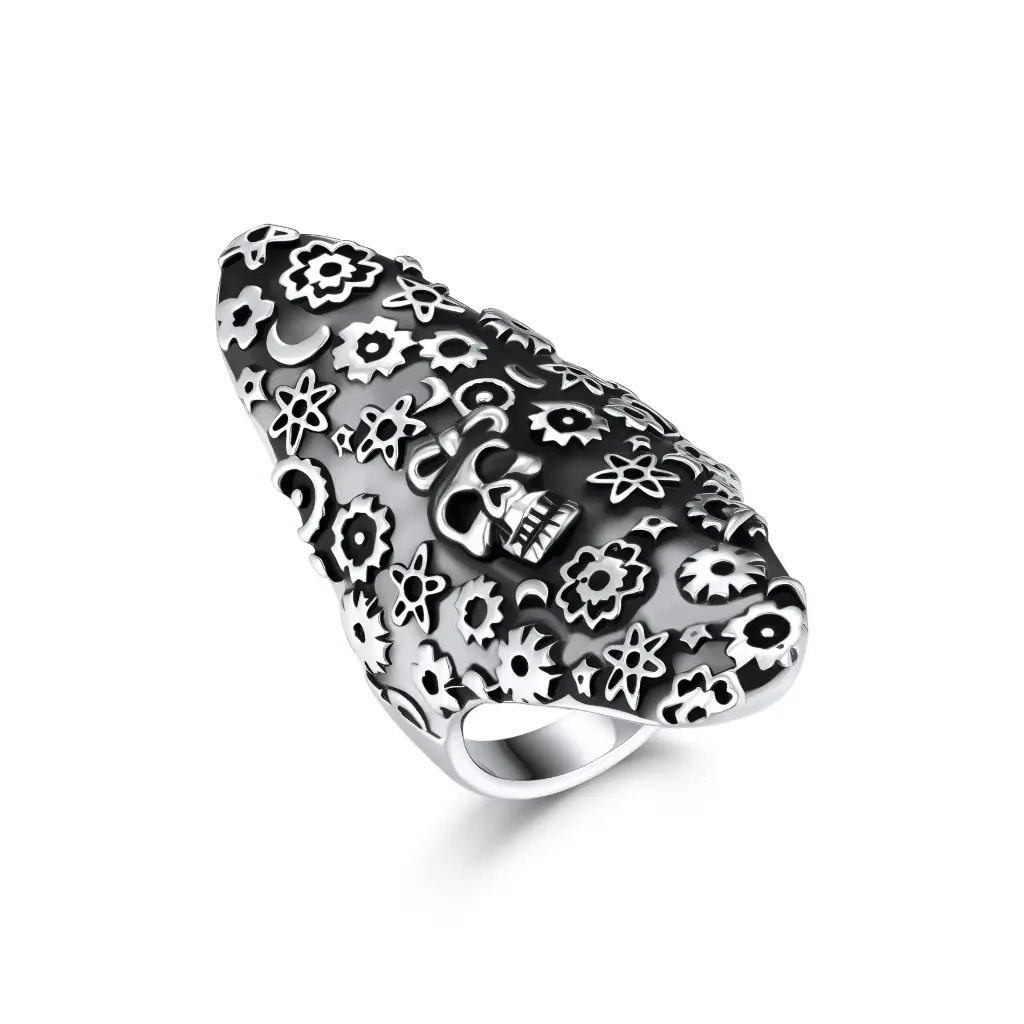 Premium Skull Motif Statement Ring | Custom Jewelry Manufacturer | Jinyi Jewelry DJ01R0129