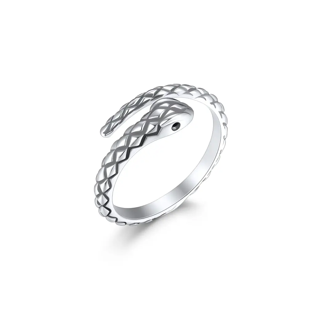 Premium Serpent-Inspired Wrap Ring | Custom Jewelry Manufacturer | Jinyi Jewelry DJ01R0148