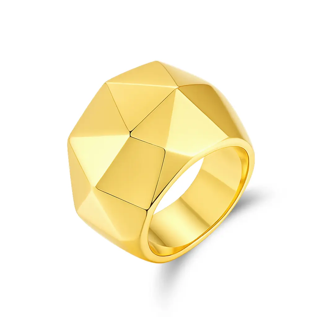 Premium Geometric Statement Ring – Expert Custom Jewelry Manufacturer DJ01R0426