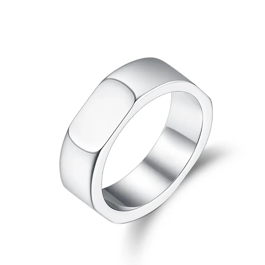 Premium Minimalist Signet Ring – Expert Custom Jewelry Manufacturer DJ01R0430