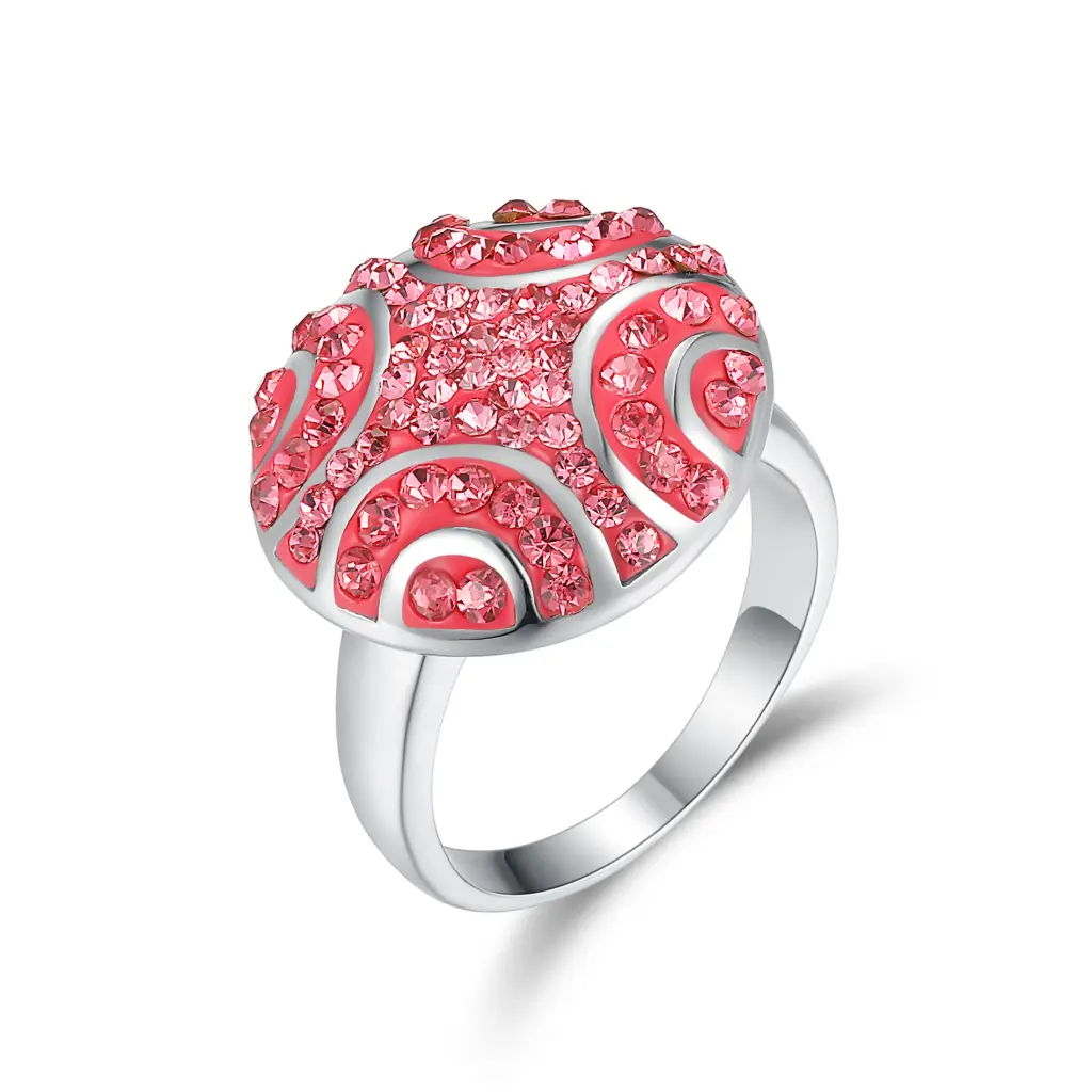 Premium Crystal Statement Fashion Ring – Expert Custom Jewelry Manufacturer DJ01R0438