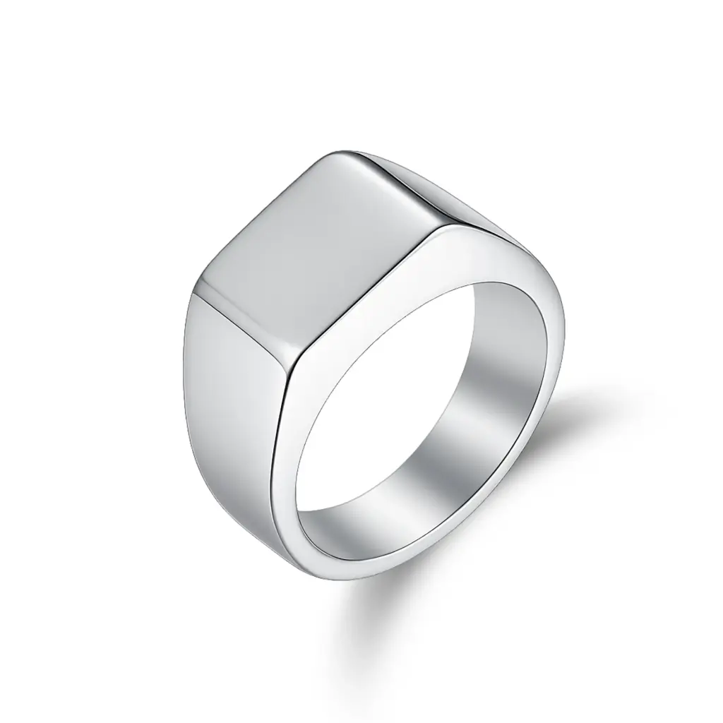 Premium Minimalist Signet Ring – Expert Custom Jewelry Manufacturer DJ01R0466