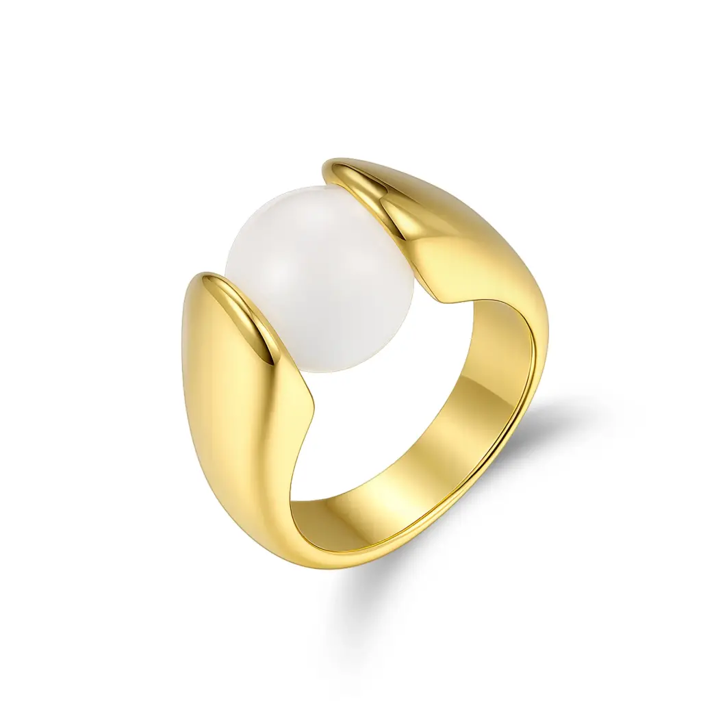 Wholesale Chunky Gold Ring | Custom Jewelry Manufacturer DJ01R0586