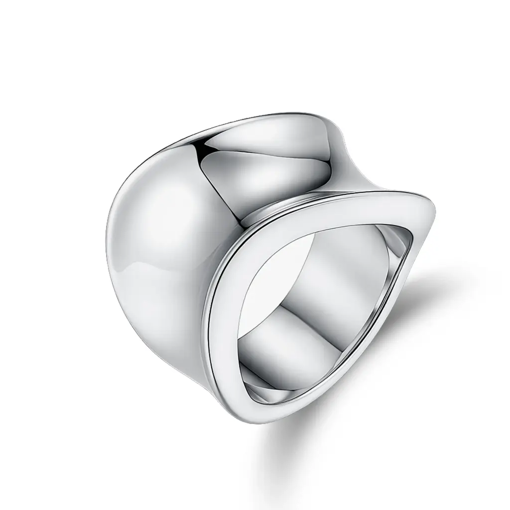 Wholesale Silver Wide Band Ring | Custom Jewelry Manufacturer DJ01R0601