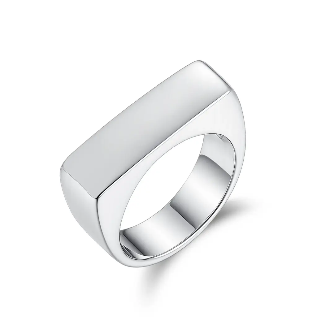 Wholesale Bar Signet Ring | Custom Jewelry Manufacturer DJ01R0603