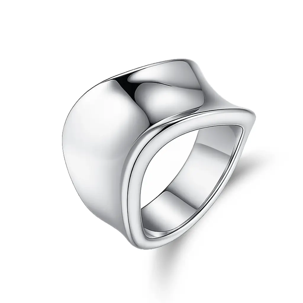Wholesale Flared Statement Ring | OEM Stainless Steel Jewelry Manufacturer DJ01R0687
