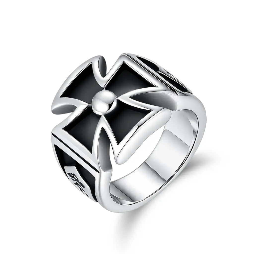 Wholesale Custom Gothic Cross Ring | OEM Jewelry Manufacturer DJ01R0730