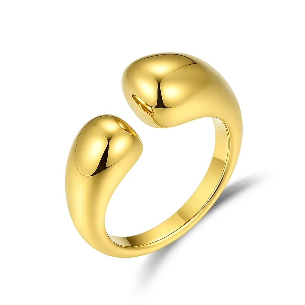Wholesale Chunky Gold Open Ring | Jinyi Jewelry Manufacturer DJ01R0754