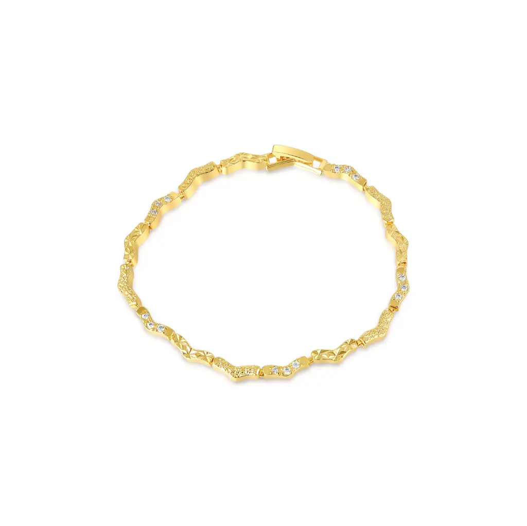 Wholesale Wavy Gold Bracelet | Jinyi Jewelry JY09B0041