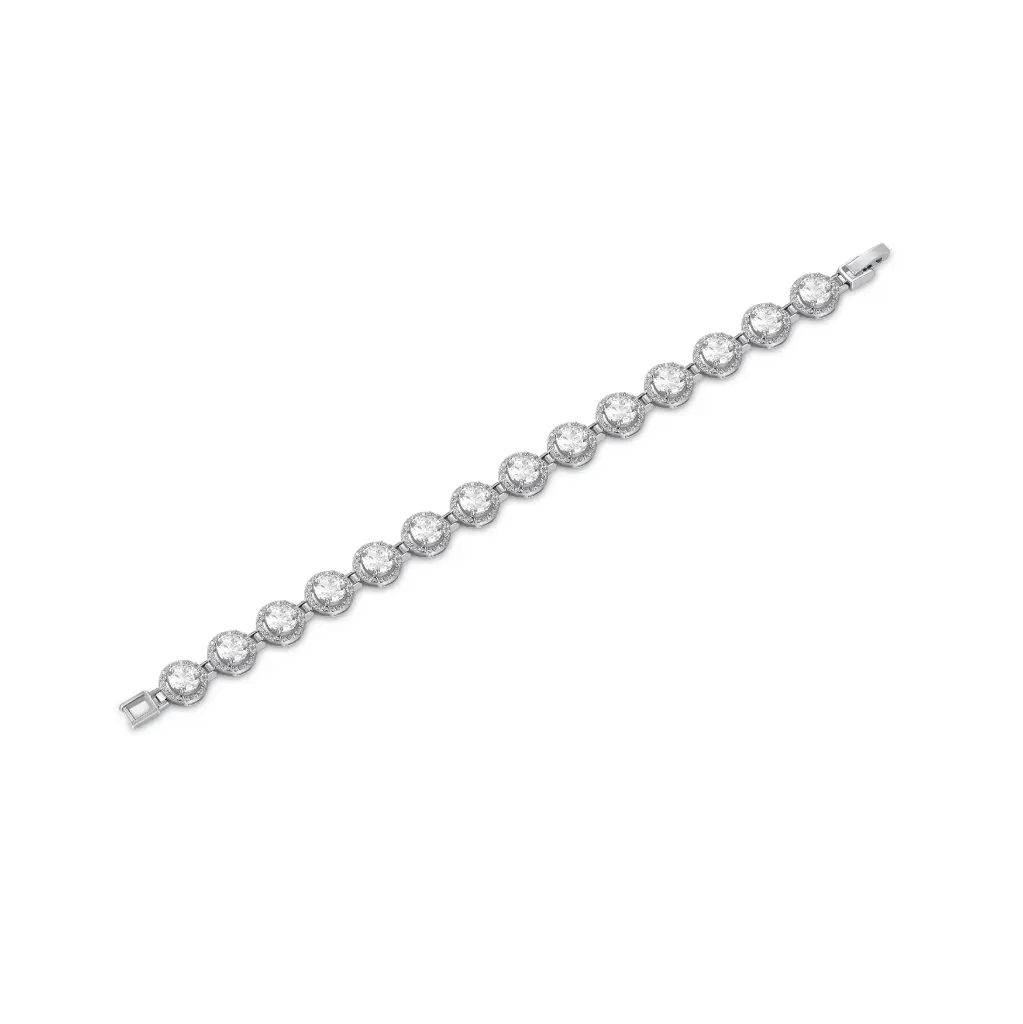 Wholesale Halo Tennis Bracelet | Jinyi Jewelry JY09B0045