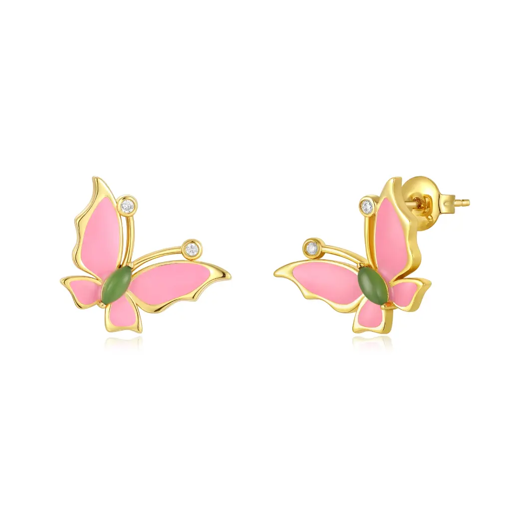 Wholesale Enamel Butterfly Earrings | Jinyi Jewelry Factory JY09E0056