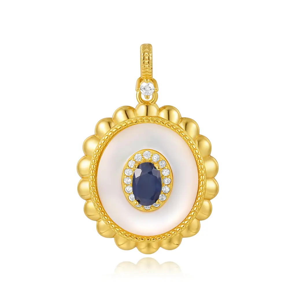 Wholesale Gold Sapphire Pendant | Jinyi Jewelry JY13P0001