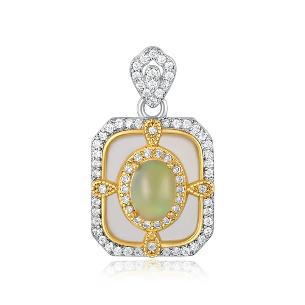 Two-Tone Opal Pearl Pendant | Jinyi Jewelry JY13P0008