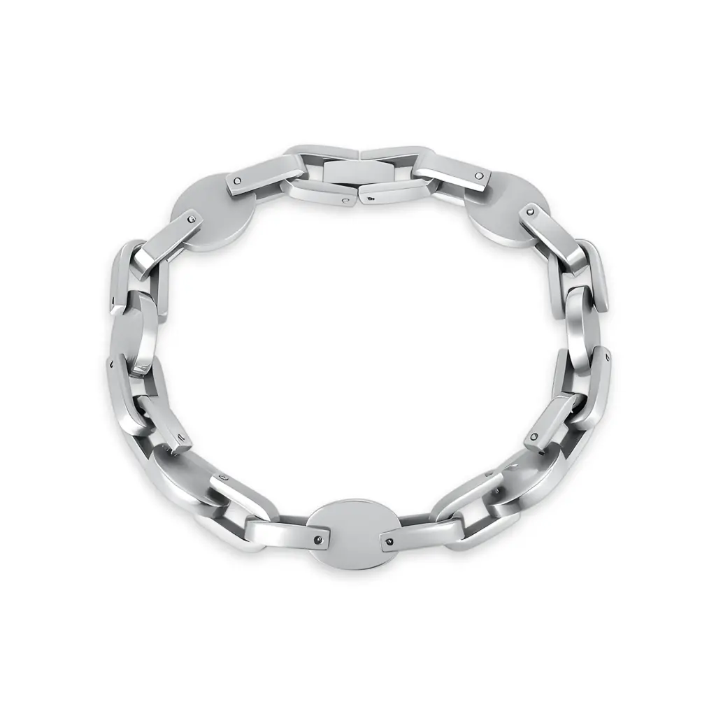 Modern Stainless Steel Link Chain Men's Bracelet | Jinyi Jewelry JY09B0056