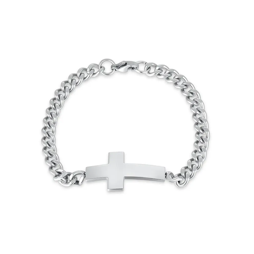 Stainless Steel Cross Men's Bracelet | Jinyi Jewelry JY09B0058
