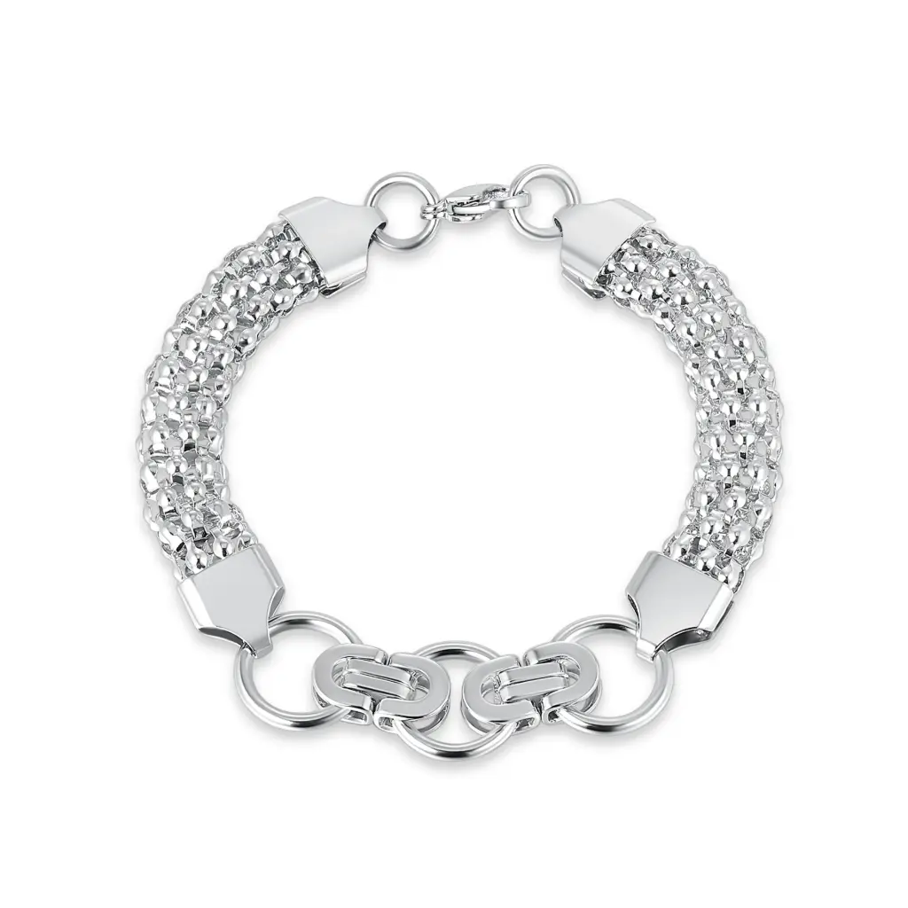 Textured Mesh Men's Bracelet | Jinyi Jewelry JY09B0059