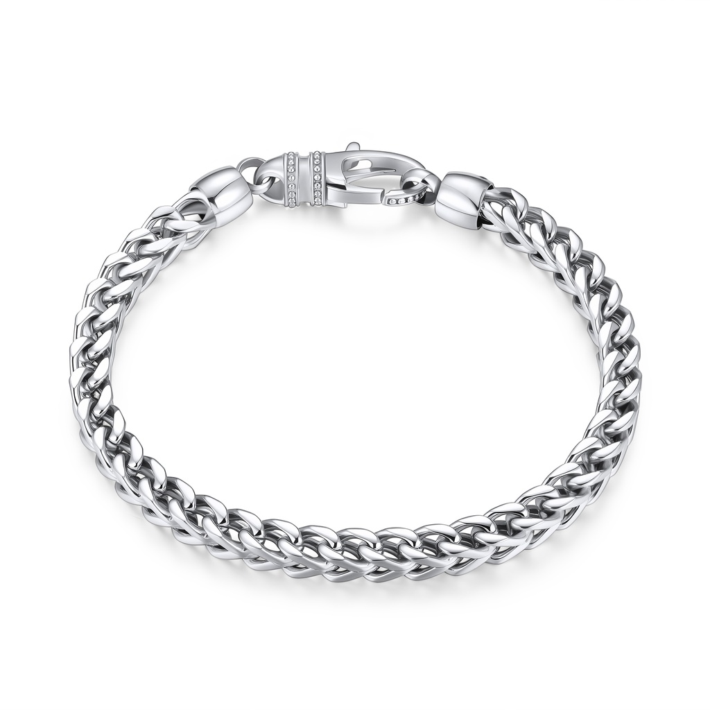 Classic Stainless Steel Chain Bracelet – Polished, Durable, Stylish Everyday Essential