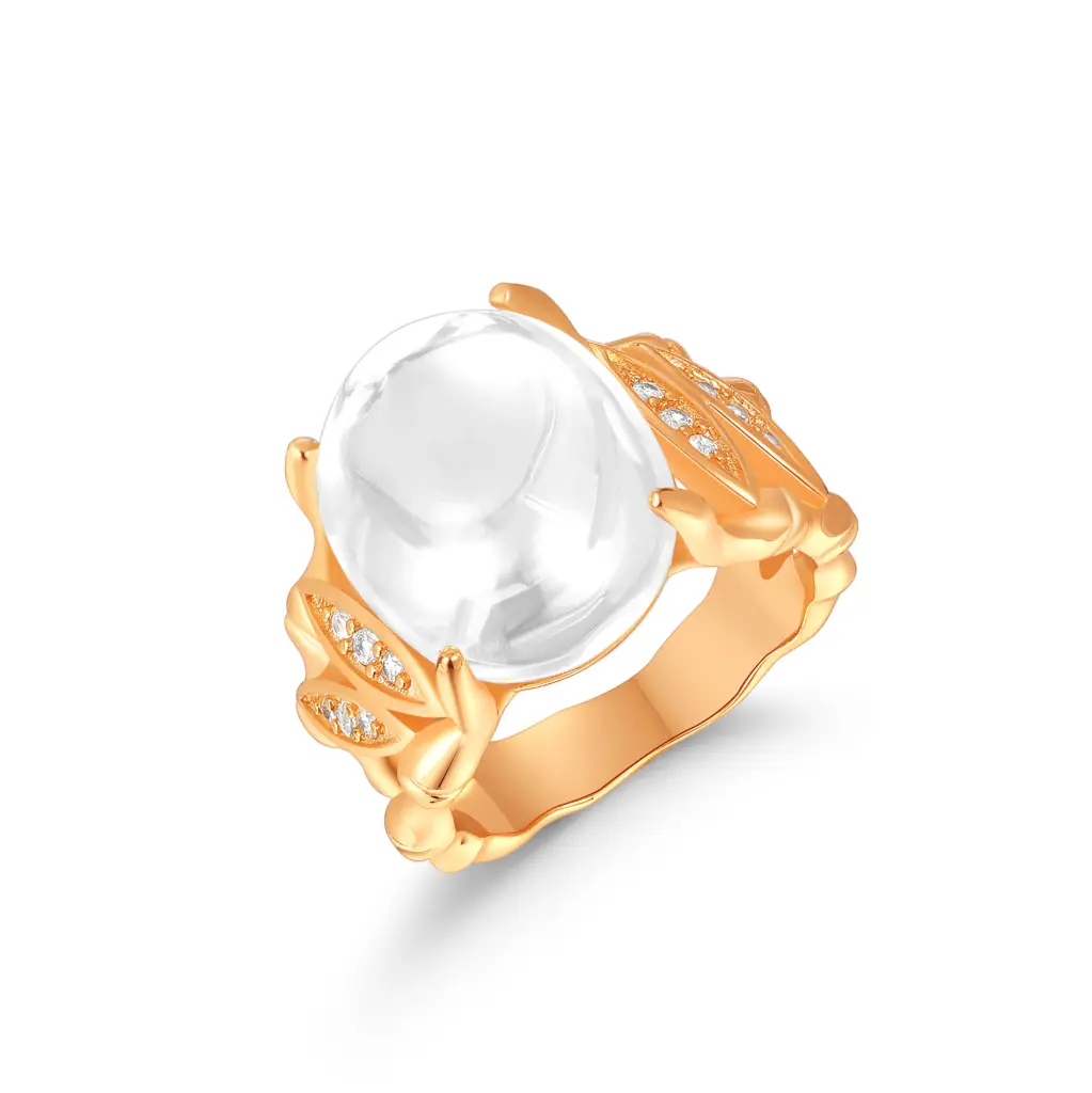 Gold Baroque Pearl Vine Ring Wholesale JY09R0517