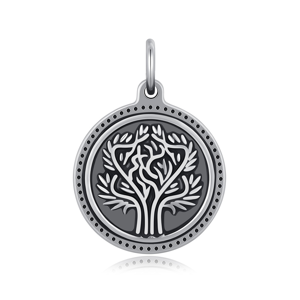 Ancient Tree Pendant – Heritage, Nature, Wisdom, Stainless Steel Craftsmanship